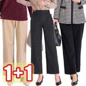 [엄마옷 로즈맘][1+1] 민송모직터치정장바지