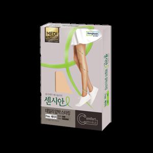 동국제약 센시안 압박스타킹 데일리 Free사이즈 (블랙/베이지) 1입