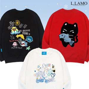 엘라모 겨울 포근감성 기모M 맨투맨 균일가 22종 택1 남녀공용 빅사이즈 S~4XL