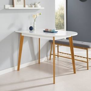 아르텍 화이트 반타원 식탁 테이블 1000