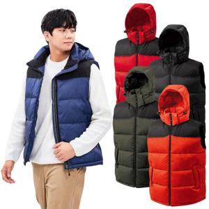 랜더스 남성 여성 겨울 단체 작업 유니폼 후드집업 패딩 조끼