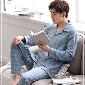 체크 카라 남자 잠옷세트 SD-200960 WEBFFBB