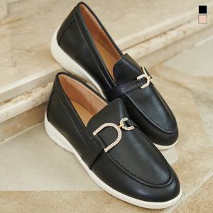 미르바네스슈즈 D링 광택 로퍼_3CM