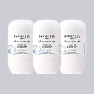 롤온 데오드란트 코튼 플라워 48H 50ml X 3개