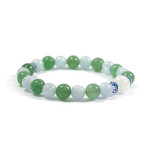 아쿠아마린 아벤츄린 천연원석 탄생석팔찌