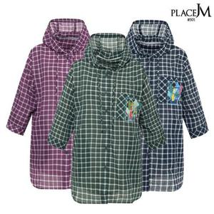 [데니스골프][PLACE J&M] 여성) 시어서커 아우터형후드블라우스_VAOMLBL466