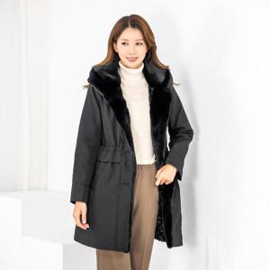 엄마옷 페이크 밍크퍼 패딩 롱코트 511BMN162 중년여성/50대/60대/마담/빅사이즈/할머니옷