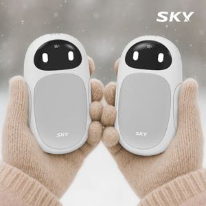 ★오늘출발★스카이 로보 2in1 충전식 손난로 전자 양손 핫팩 C타입 HWR