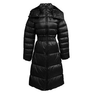 버버리 다운 패딩 샌드센드 81052211 후드 벨티드 블랙