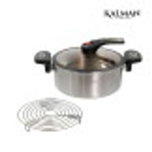 [단품]칼만 통3중 저압냄비 4L (냄비/뚜껑/스텐찜망)