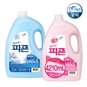 피죤 대용량 섬유유연제 4210mlx2개 /액체세제,빨래세제