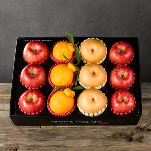 [지정일 출고]신선한 사과 배 한라봉 선물세트 5호[4.5kg/사과6과+배3과+한라봉3과]