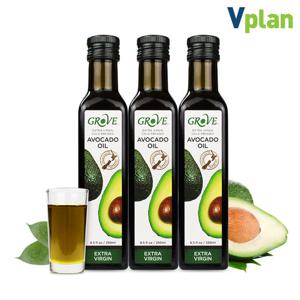 뉴질랜드 그로브 엑스트라버진 아보카도오일 250ml X 3병 냉압착 아보카도유