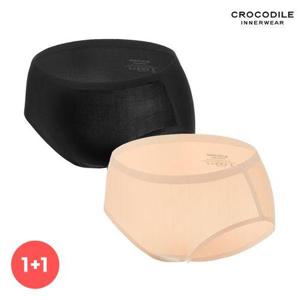 [크로커다일 이너웨어]라이크라 슬림 팬티 베이지+블랙