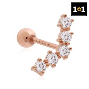 [메리그린] 1+1 14K 골드필드 핀 퓨어리 피어싱 (한쪽판매)