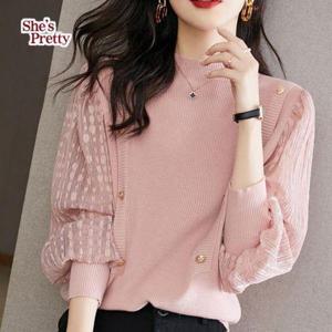 [쉬즈프리티]비비엔시스루소매니트