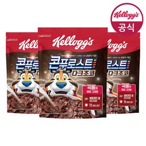 켈로그 시리얼 콘푸로스트 다크초코 550g x 3개