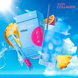 에버콜라겐 바이탈 1개월 물에 타먹는 콜라겐 비타민 지구력 & 수분보충