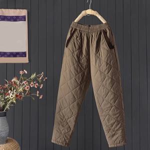 [유니제이] 로우로 밴딩 패딩 배기팬츠