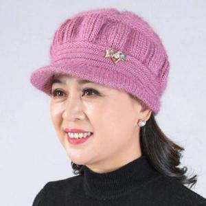 [HYIJSU45_4B]중년아줌마 여자겨울모자 할머니 털헌팅캡