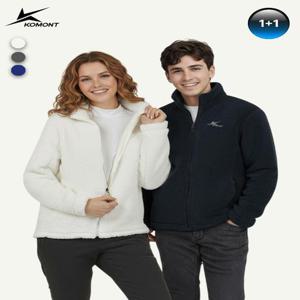 [코몽트][1+1][코몽트] 남녀공용 쉘파 하이넥 후리스 자켓