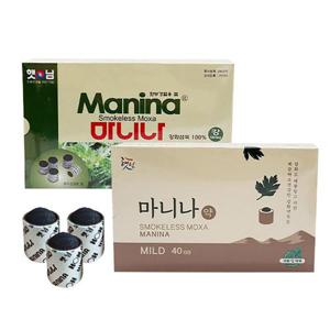 햇님 미니뜸 마니나 약 40개입 국내산 친환경 강화 약쑥 가정용 알뜸 한방 한의원