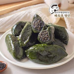 [배옥경명인]영광 모싯잎 흑임자깨 송편 720g(18입)X4팩 고소한 생송편