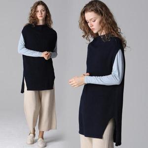 [홈쇼핑방송/르오트(LeOT)] 소프트 니트 롱 베스트-사이즈 55~88다양