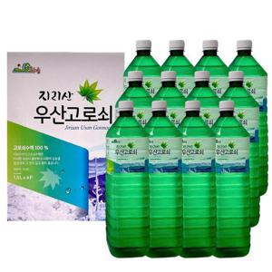 지리산 우산 고로쇠 수액 100% 1.5L x 12병 인삼향 자연채취 봄 한정 고로쇠물 부모님 건강 물