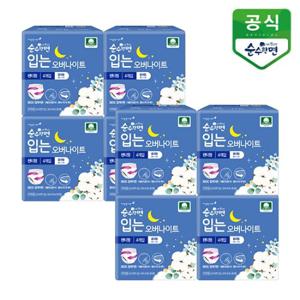 순수한면 입는 오버나이트 생리대 중대형4p x 8팩