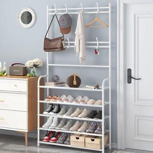 튼튼한 시스템 행거 드레스룸 철제 렉 옷 정리 랙 5단 (WBA3A08)