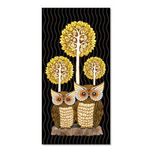 보석십자수 패브릭형 황금나무 시리즈 부엉이 30x60