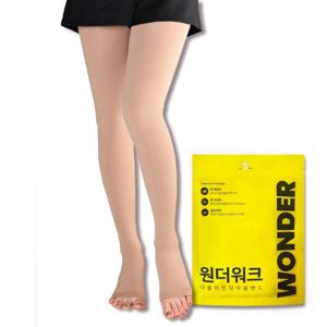 [원더워크/2개입] 의료용 압박스타킹 팬티형 중강압 블랙 베이지