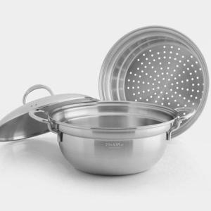 갤러리아_[세신 퀸센스] 마마노 시루나베 IH 인덕션 스텐 찜냄비 24cm