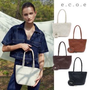 [에코에]  e.c.o.e 소가죽 위빙백 미디움