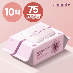 ★10팩★ 부드럽고 두꺼운 대용량 고평량 75gsm 물티슈 ?드 10팩
