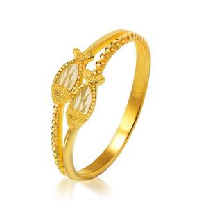 갤러리아_순금 물고기 반지 24k 금 여자 행운 두줄 디자인 1.875g