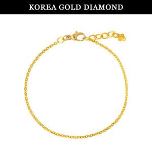 [한국금다이아몬드] 순금 24k 팔찌 여자 금 체인 함마링 디자인 1.875g