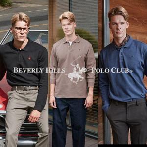[비버리힐스폴로클럽][비버리힐스폴로클럽] 남성 코튼 블렌드 카라 티셔츠