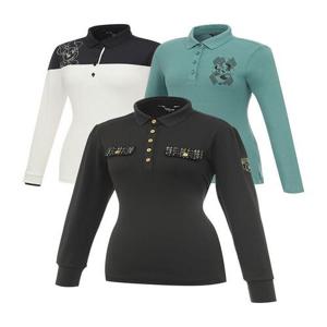 [디즈니골프][디즈니골프]여성 포인트 긴팔 카라 티셔츠 균일가 택1