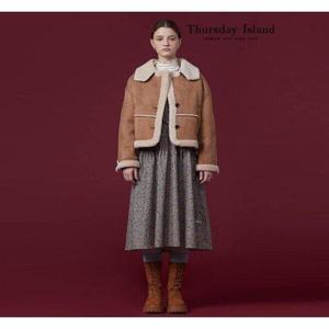 [써스데이아일랜드][Thursday Island] 크롭 페이크 무스탕 자켓(T238MLT241W)