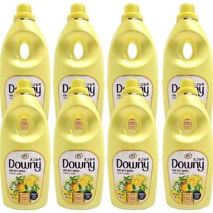 다우니 초고농축 섬유유연제 1L 용기(드럼/일반겸용) 생화향기 시트러스 앤 버베나 용기x8개