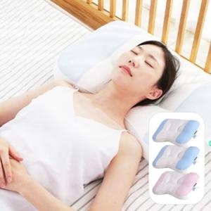 리포즈 밀키슬립 입체 옆잠 베개 +전용 세탁망 거북목 일자목 경추 (핑크1+블루2)