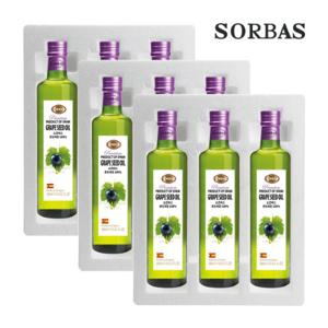 소르바스 (스티로폼포장) 포도씨유 500ml 9병