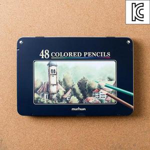 문화 48색 색연필 전문가용 선물용 미술용품