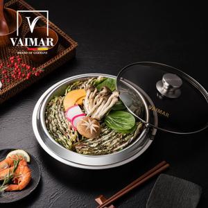 바이마르 히든쉐프 IH 통3중 스텐 전골 가마솥 26cm