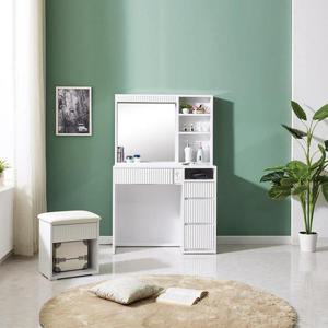 버티 LED 템바보드 수납거울 화장대 콘센트형