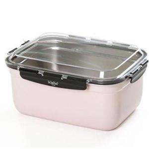 반찬통 스텐푸드자 쉐라프 밀폐용기 직사각 스텐 냉장고 3.7L 보온죽통 밀폐반찬통 HWC1332F