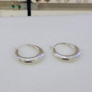 [파이치치]순은/전체실버 925 26mm 볼드링 원터치 귀걸이 12SSA101091-무도금