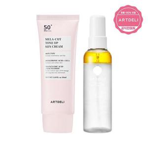 아트델리 멜라컷 톤업 선크림 50ml + 세라믹 미스트 세럼 100ml